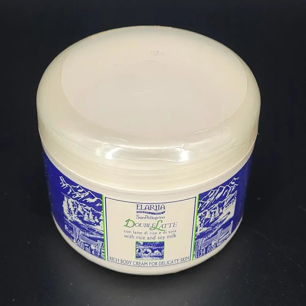 Elariia Double Latte Rice & Soy Milk Rich Body Cream 13.4 oz NEW Sealed